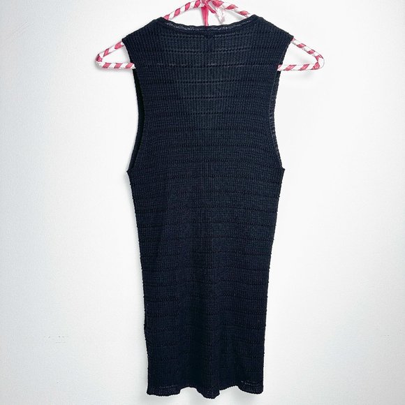 M Missoni Black V-Neck Knit Tank - Picture 2 of 6